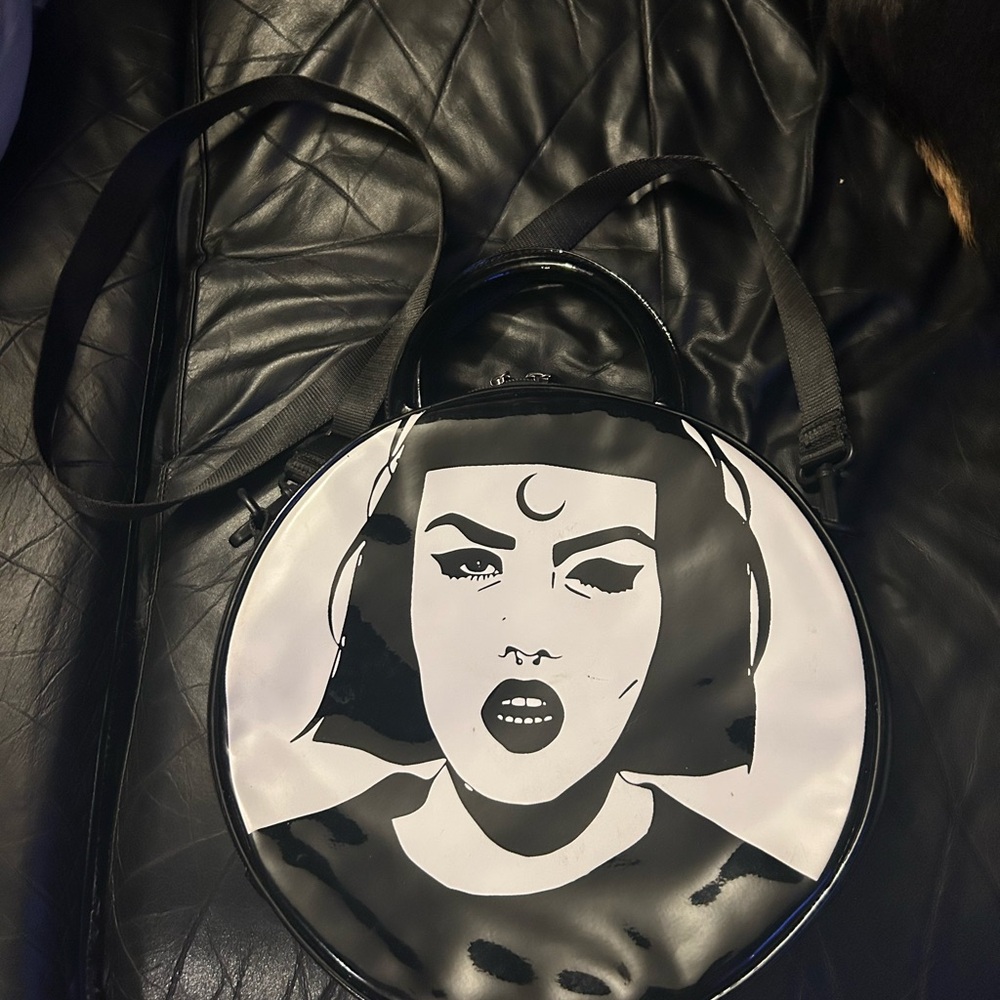 Rare KILLSTAR minerva nun home handbag purse shoulder round bag NWT - Picture 3 of 10